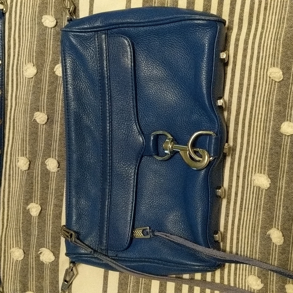 Rebecca Minkoff MAC crossbody in cobalt blue